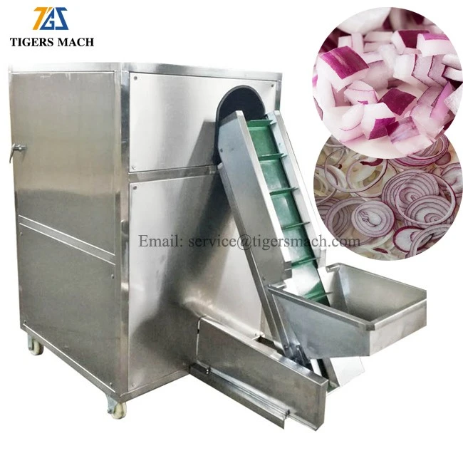 Industrial onion cutting and slicing machine on sale