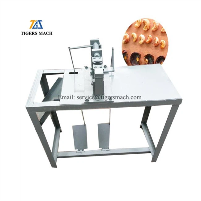 Carbon steel cashew nut splitting machine to separate cashew shell and kernel, cashew broken shelled machinery (11)