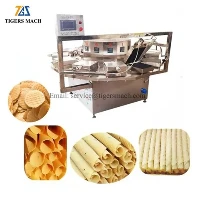 Rouleau aux œufs faisant la machine pour le bâton de gaufrette et le cornet de crème glacée